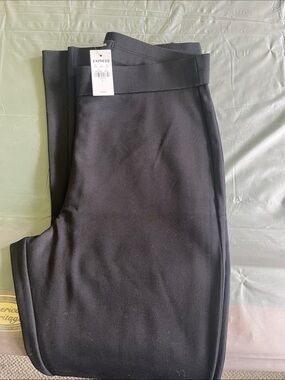 Express Black Ponte Knit Trousers